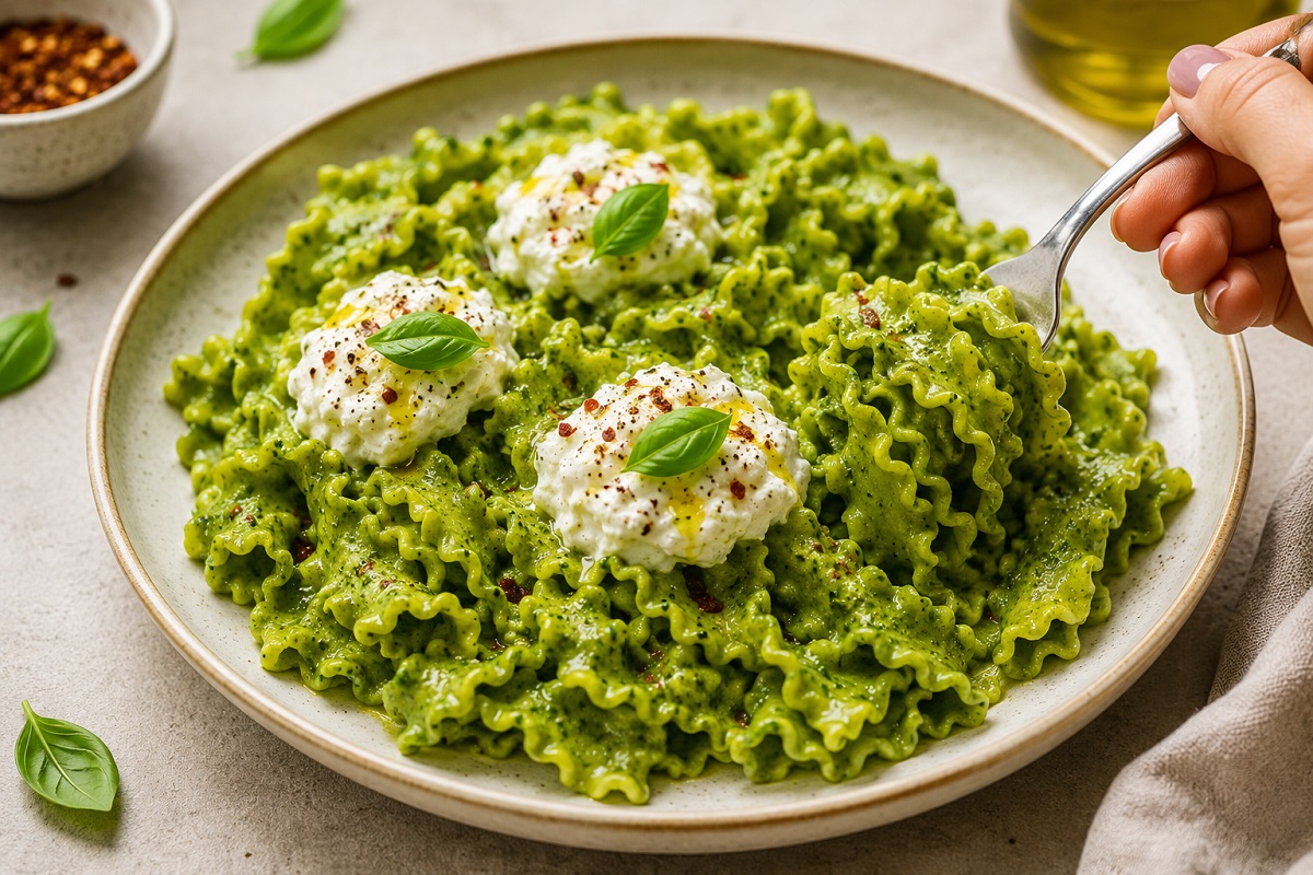 Green goddess pasta
