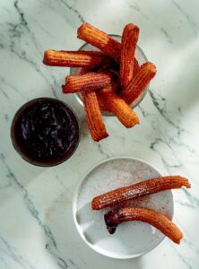 Churros με σος σοκολάτας