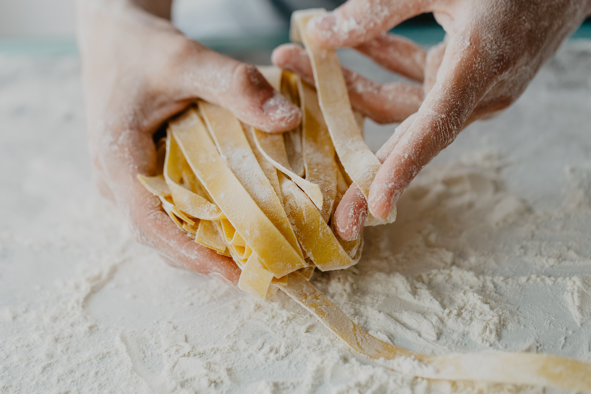 Closeup,Of,Process,Of,Making,Cooking,Homemade,Pasta.,Chef,Make