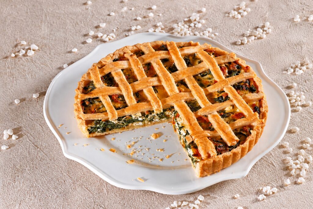 Πάστα φλώρα αλμυρή με σπανάκι